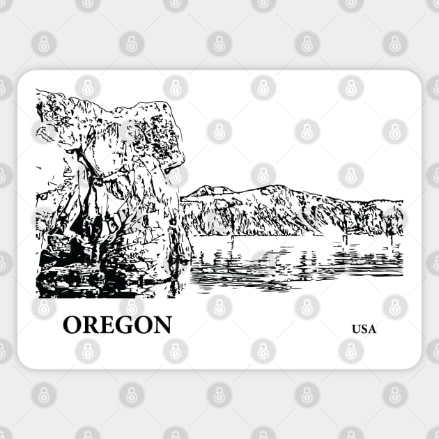 Oregon USA Sticker by Lakeric